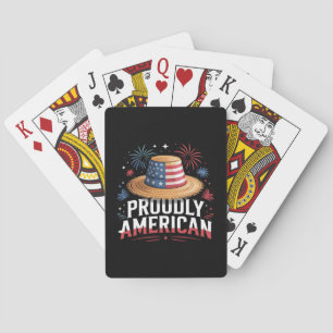 4th of July Patriotic - Proudly American Playing Cards