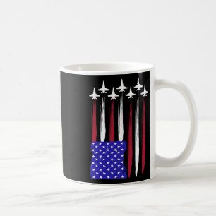 4th Of July Patriotic Red White Blue Usa Flag Figh Coffee Mug