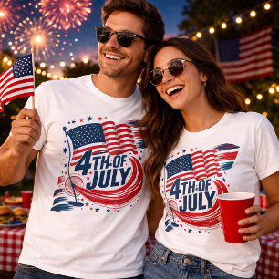 4th of July Patriotic USA Flag T-Shirt