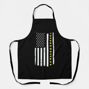 4th of July Pickleball Patriotic Flag Gifts Apron