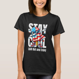 4Th Of July Popsicle Dabbing Patriotic US American T-Shirt