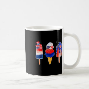 4th Of July Popsicle Red White Blue American Flag Coffee Mug