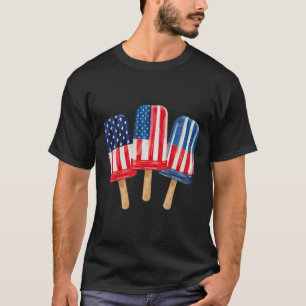 4th Of July Popsicle Womens Patriotic Fourth Of Ju T-Shirt