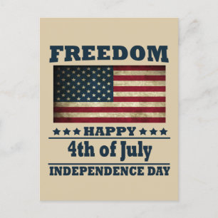 4th of july postcard