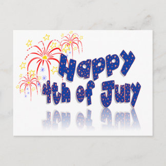 4th of july postcard