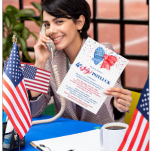 4th of July Potluck Invitation