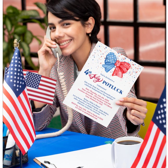 4th of July Potluck Invitation (Creator Uploaded)