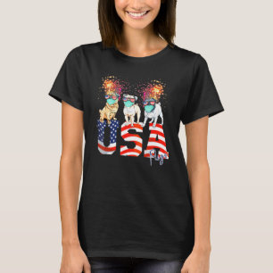 4th Of July Pug Dog Independence Day T-Shirt