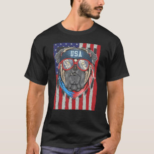 4th Of July Pug Patriotic Dog Mum Dad Usa American T-Shirt