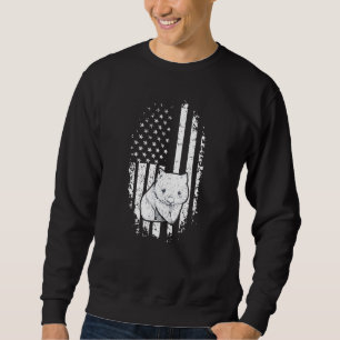 4th Of July Quote For A Patriotic Wombat   Sweatshirt