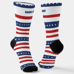 4th of July Red and Blue Socks