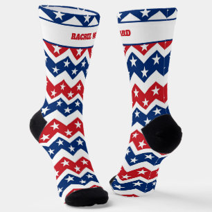 4th of July Red and Blue Socks