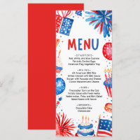 4th of July Red, White and Blue Patriotic Birthday