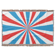 4th Of July Red, White, and Blue Sunburst