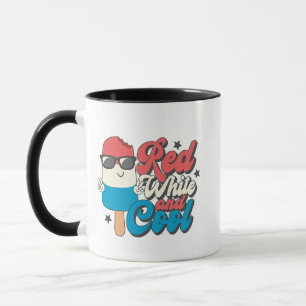 4th Of July Red White And Cool Popsicles  Mug