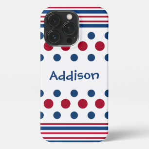 4th Of July Red White & Blue Patriotic iPhone 13 Pro Case