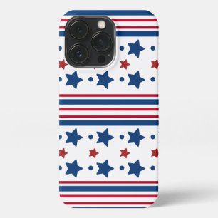 4th Of July Red White & Blue Patriotic iPhone 13 Pro Case