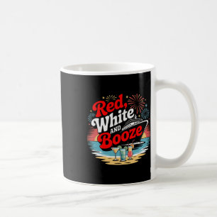 4th Of July Red White Booze Cruise Trip Celebratio Coffee Mug