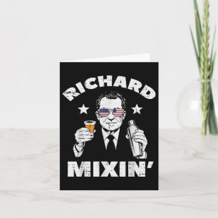 4th Of July Richard Mixin Nixon President Patriot  Card