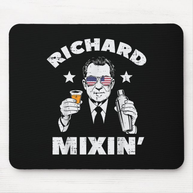 4th Of July Richard Mixin Nixon President Patriot  Mouse Pad (Front)