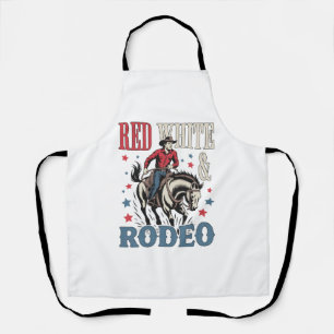 4th of July Rodeo Cowboy Apron