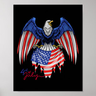 4th Of July S - Patriotic Shirts - American Flag E Poster