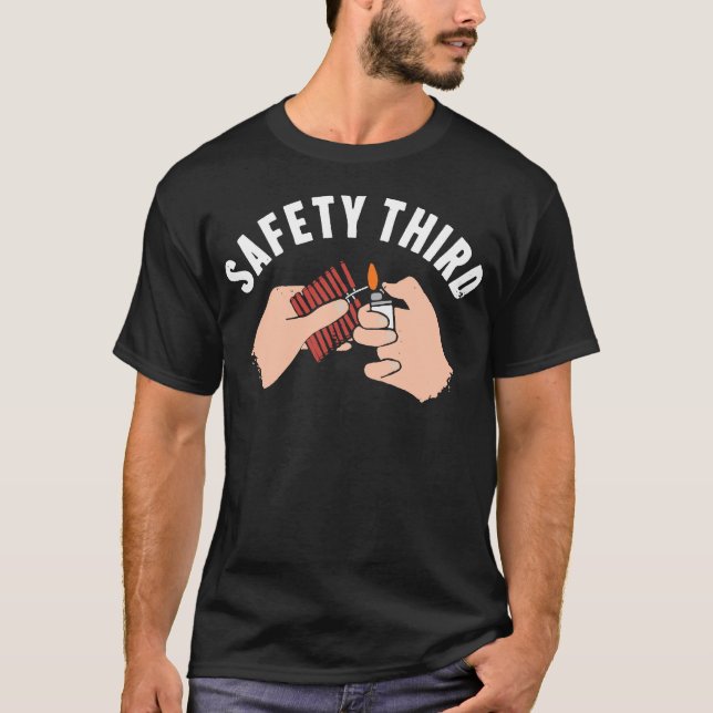 4th Of July Safety Third T-Shirt (Front)