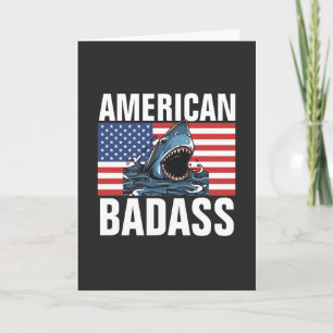 4TH OF JULY SHARK T-SHIRTS CARD