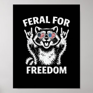 4th of July Shirt Freedom Patriotic Men Women Dist Poster