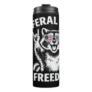 4th of July Shirt Freedom Patriotic Men Women Dist Thermal Tumbler