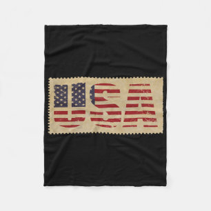 4th Of July Shirt Usa Flag United States Independe Fleece Blanket