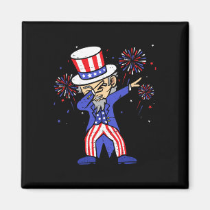 4th Of July Shirts For Kids Funny Dabbing Uncle Sa Magnet