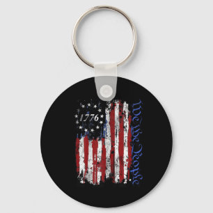 4th Of July Shirts We The People 1776 Usa Flag Jet Key Ring