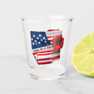 4th of July Shot Glass