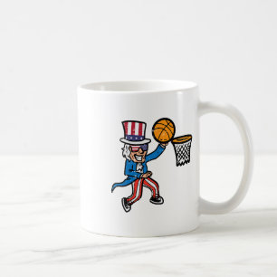 4th Of July Sketll Uncle Sam America Men Boys Kids Coffee Mug