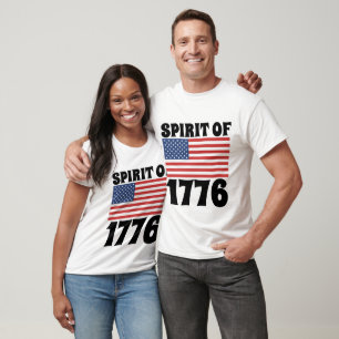 4th of july SPIRIT OF 1776 Patriotic T-SHIRTS