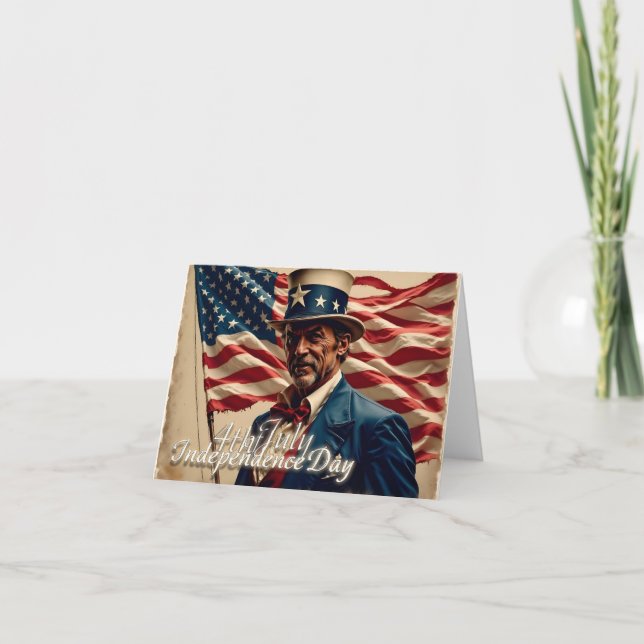 4th of July – Spirit of Independence Card (Front)