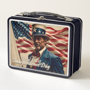 4th of July – Spirit of Independence Metal Lunch Box