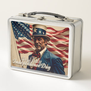 4th of July – Spirit of Independence Metal Lunch Box