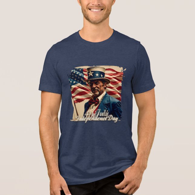 4th of July – Spirit of Independence Tri-Blend Shirt (Front)