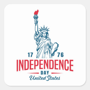 4th of July  Square Sticker