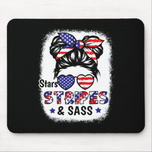 4th Of July Star Stripes S Usa Flag Patriotic Kids Mouse Pad