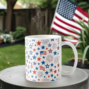 4th of July Stars & Fireworks Mug