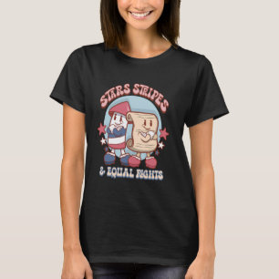 4th of July Stars Stripes Equal Womens Rights Pro T-Shirt