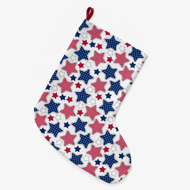 4th Of July Stocking (Front (Hanging))