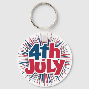 4th of July Sublimation-98146 Key Ring