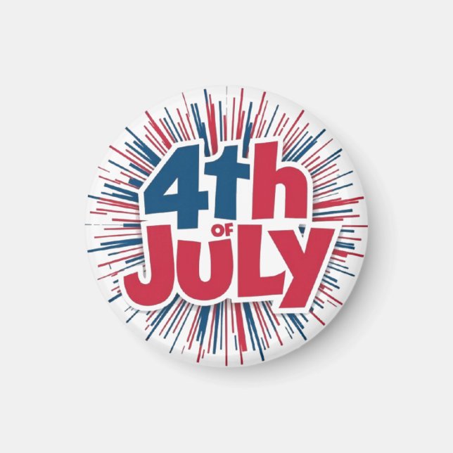 4th of July Sublimation-98146 Magnet (Front)