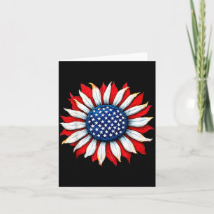 4th Of July Suower Usa Aamerican Flag Patriotic Card