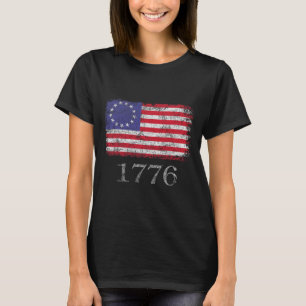 4th Of July T Shirt American Flag Betsy Ross 1776