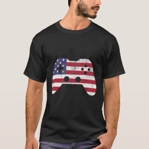 4th Of July T Shirt Video Game Gamer Kids Boys Men